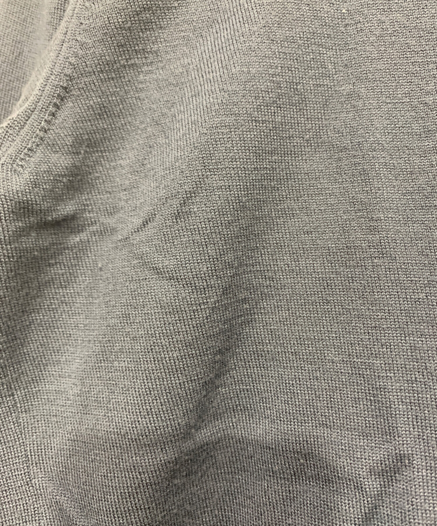 中古・古着通販】HERMES (エルメス) 薄手ニット グレー サイズ:SIZE L 