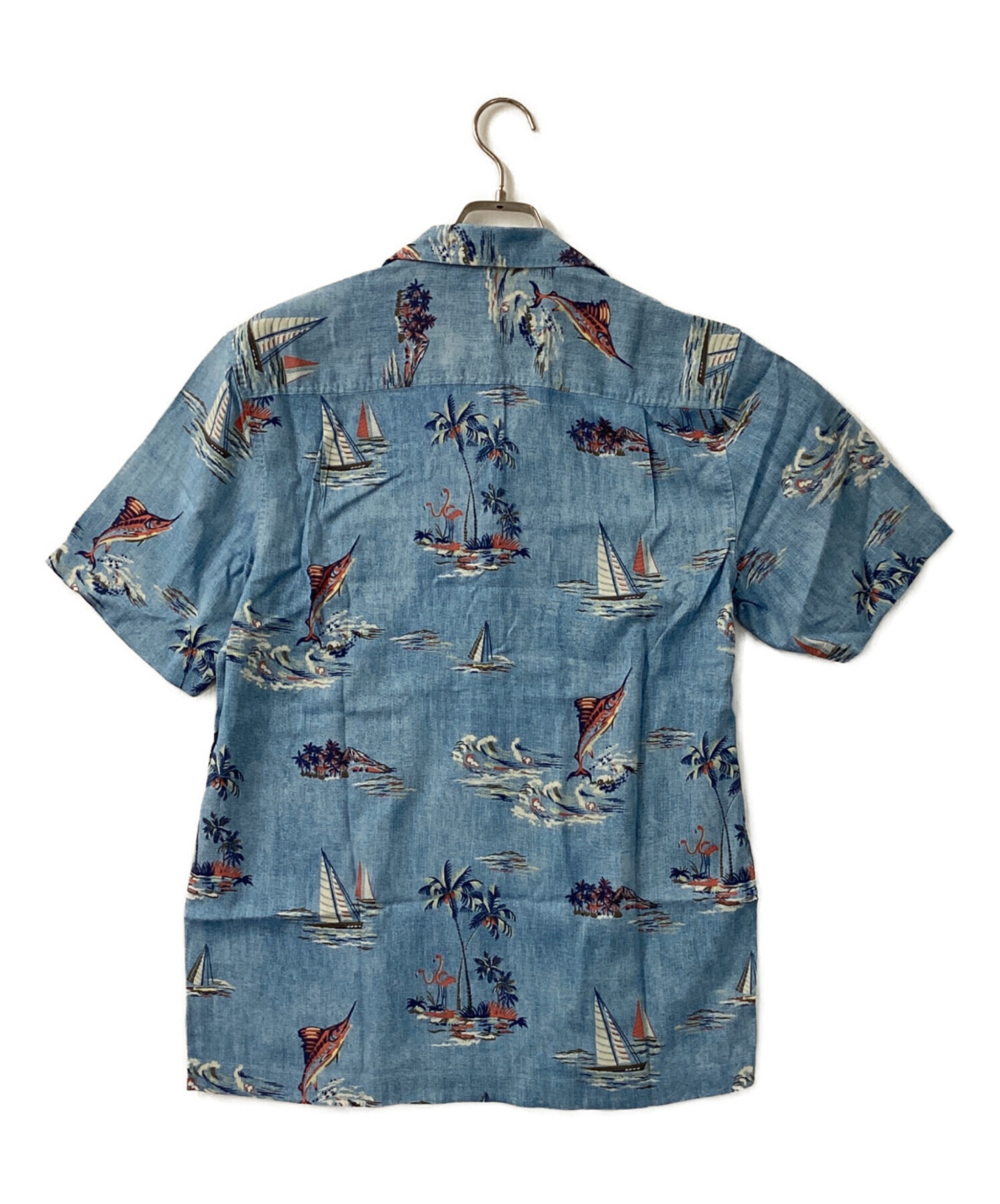 中古・古着通販】TOMMY BAHAMA (トミーバハマ) アロハシャツ ブルー 