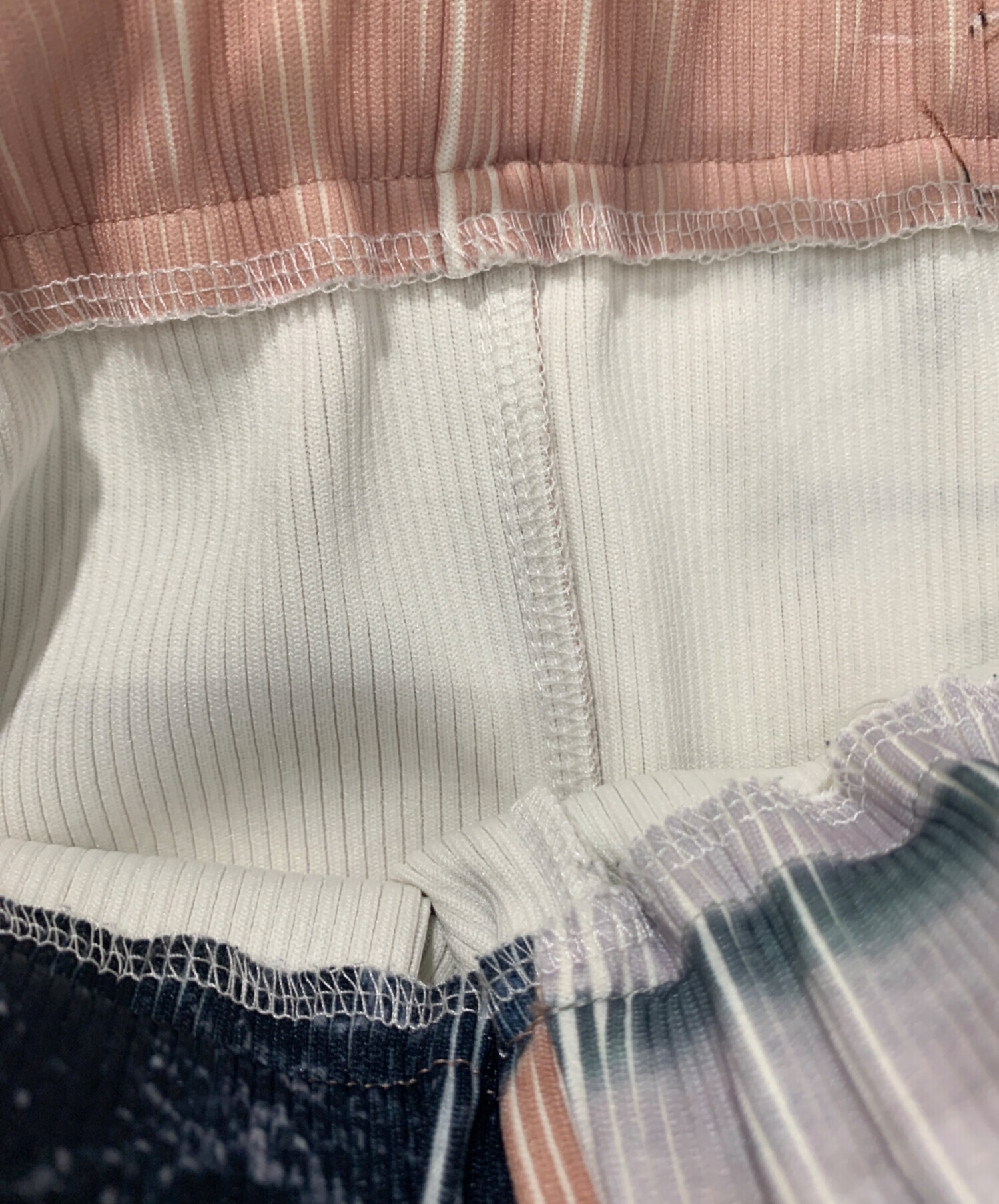 中古・古着通販】NON TOKYO (ノントーキョー) PRINT RIB FLARE PANTS