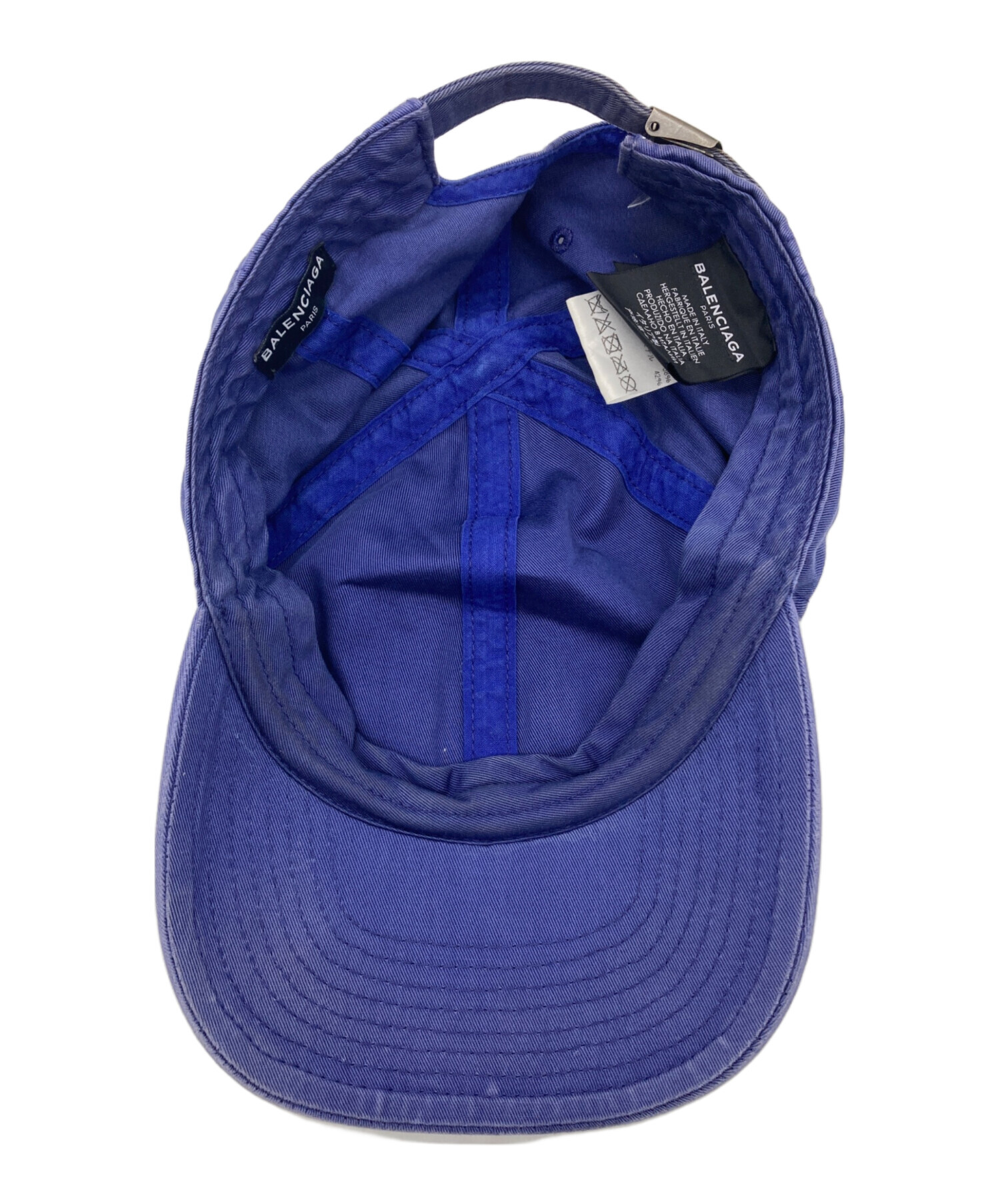 中古・古着通販】BALENCIAGA (バレンシアガ) キャップ ネイビー