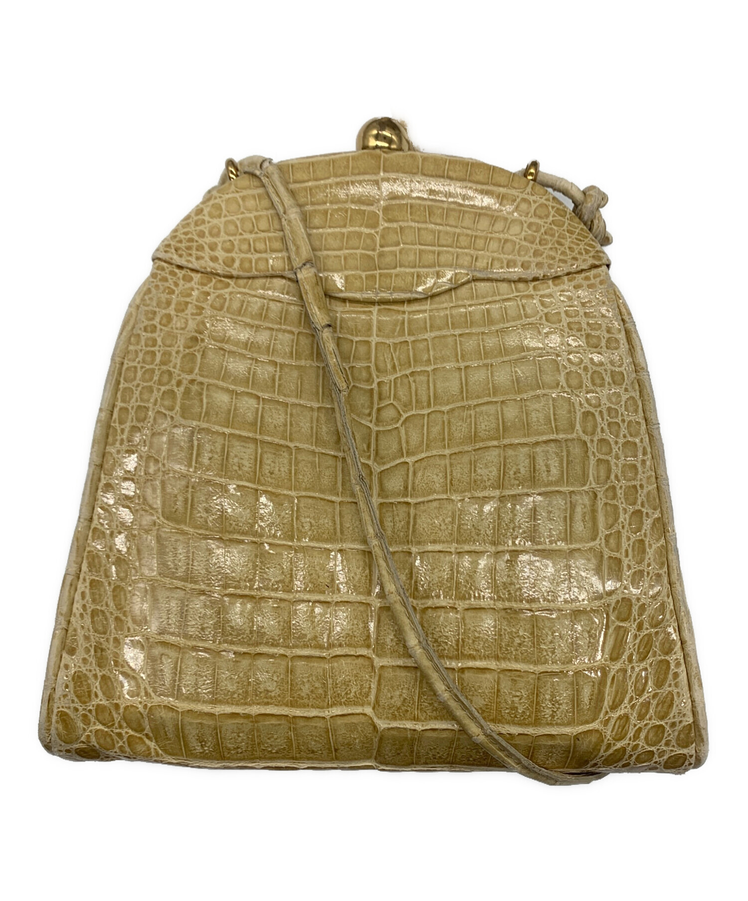 中古・古着通販】BALLY (バリー) ショルダーバッグ ベージュ｜ブランド