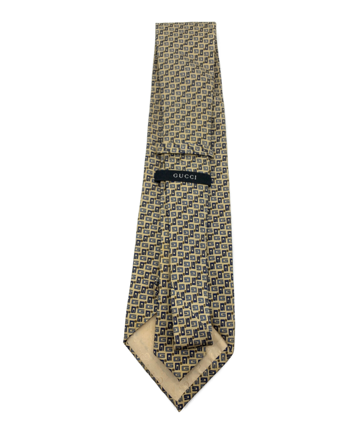 GUCCI シェリーライン ネクタイ ベージュ系 中古・古着通販】GUCCI (グッチ) ネクタイ ベージュ サイズ:表記無し