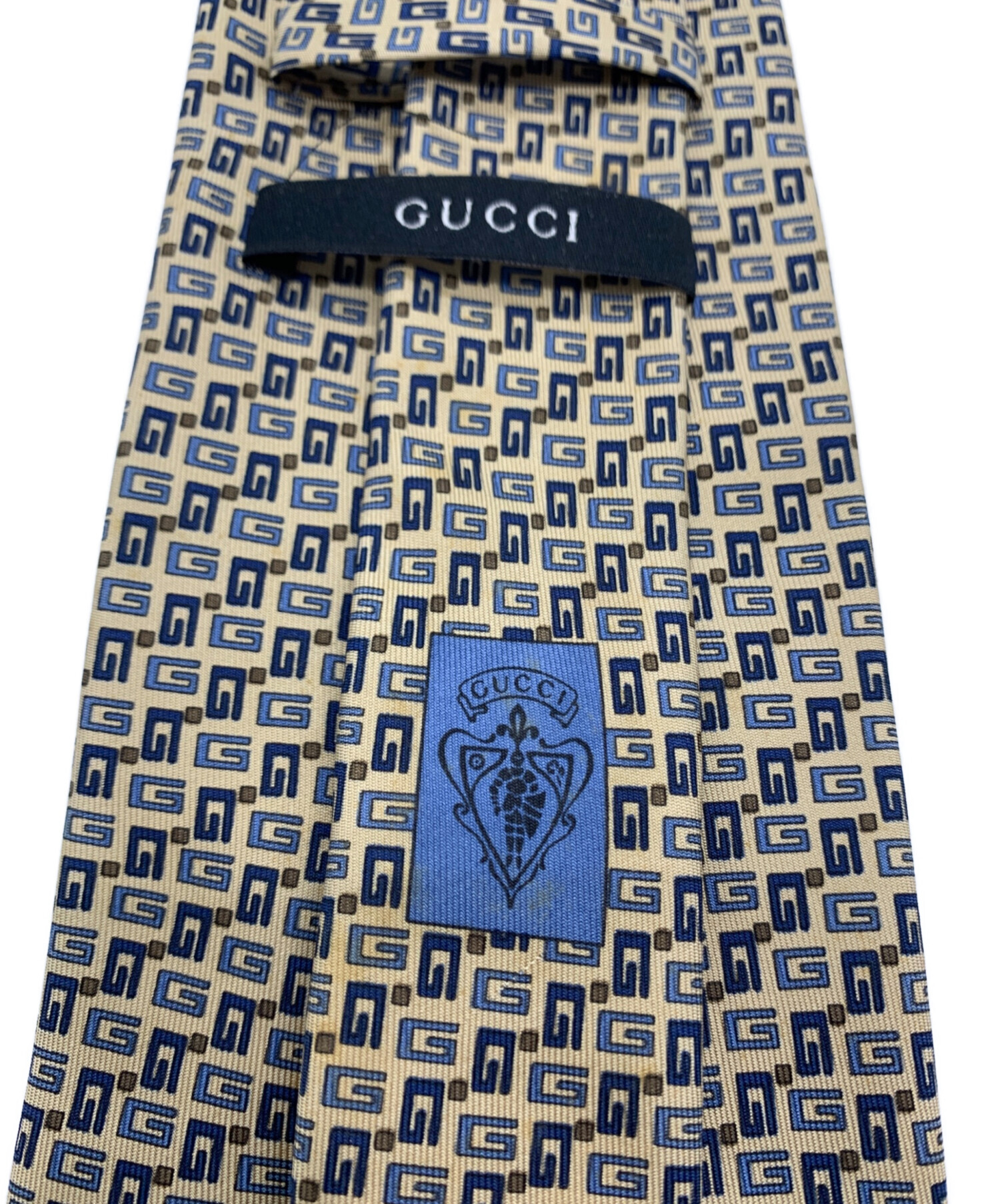 中古・古着通販】GUCCI (グッチ) ネクタイ ベージュ サイズ:表記無し 