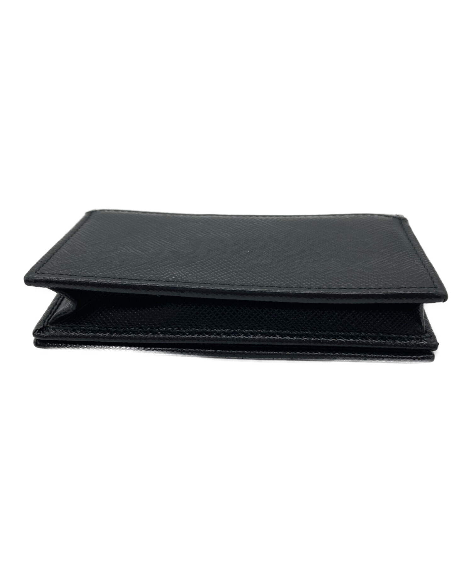 PRADA 名刺入れ　ブラック 中古・古着通販】PRADA (プラダ) 名刺入れ ブラック｜ブランド・古着