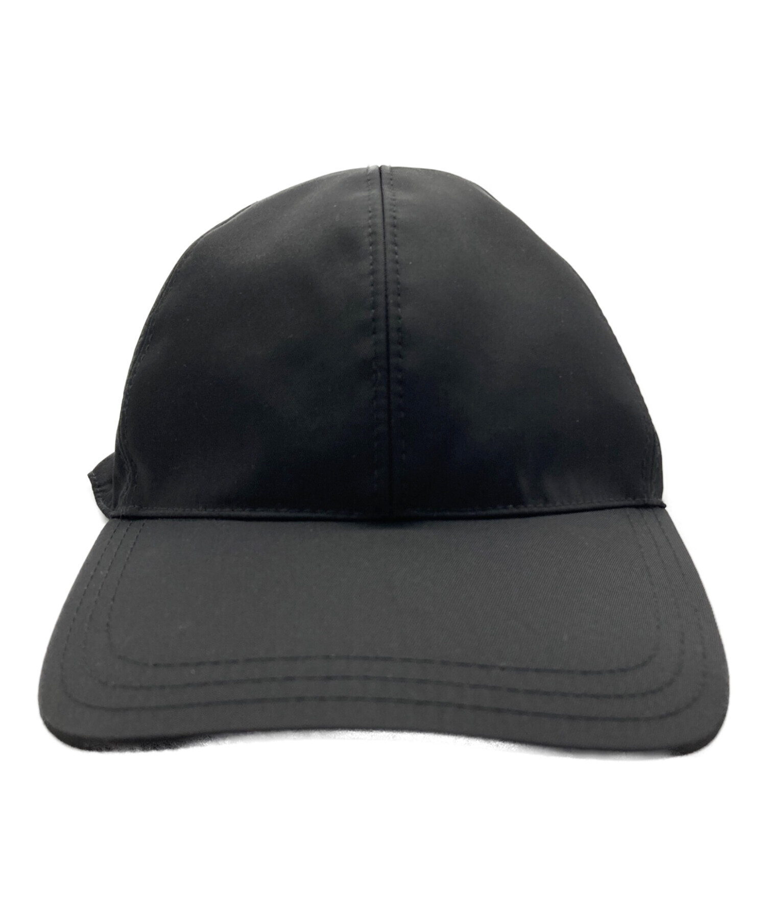PRADA 黒 ベースボールキャップ 中古・古着通販】PRADA (プラダ) ベースボールキャップ ブラック