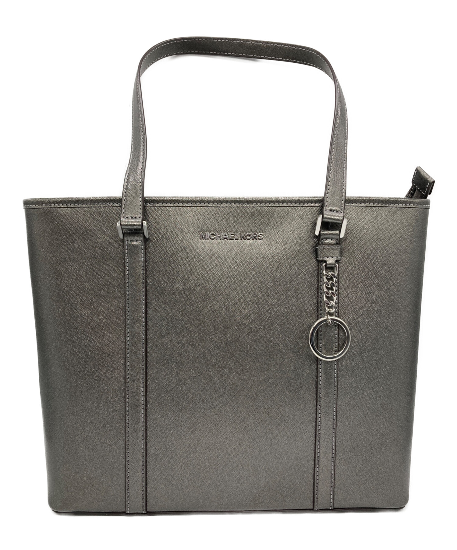 リ23　マイケルコース　トートバッグ 中古・古着通販】MICHAEL KORS (マイケルコース) トートバッグ グレー