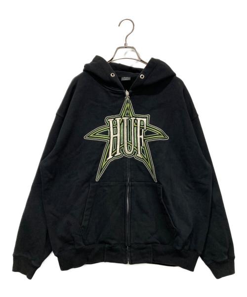 中古・古着通販】HUF (ハフ) ジップパーカー ブラック サイズ:SIZE M