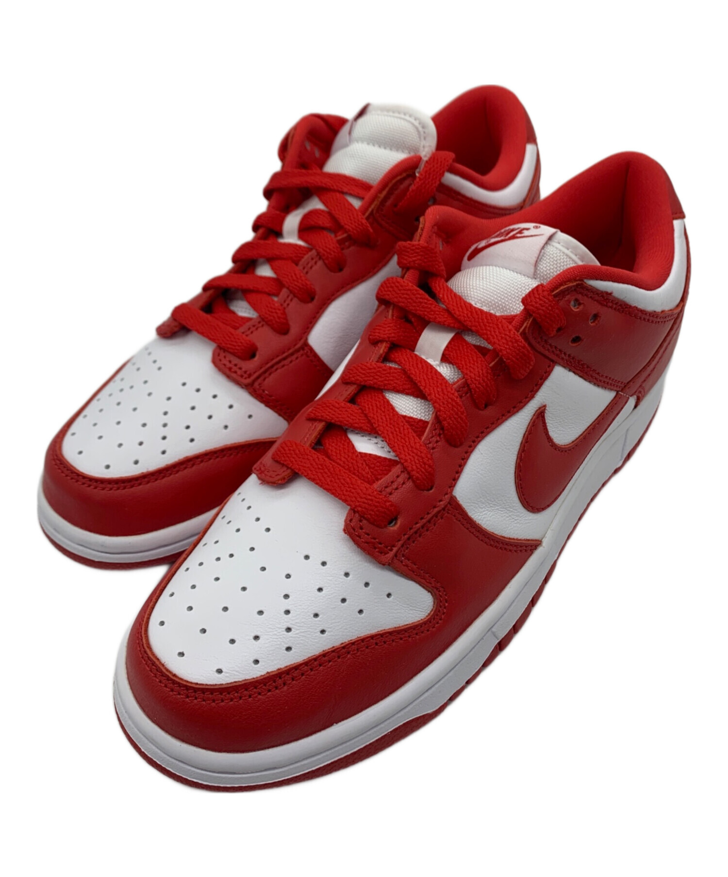 中古・古着通販】NIKE (ナイキ) DUNK LOW ホワイト×レッド サイズ:26cm 
