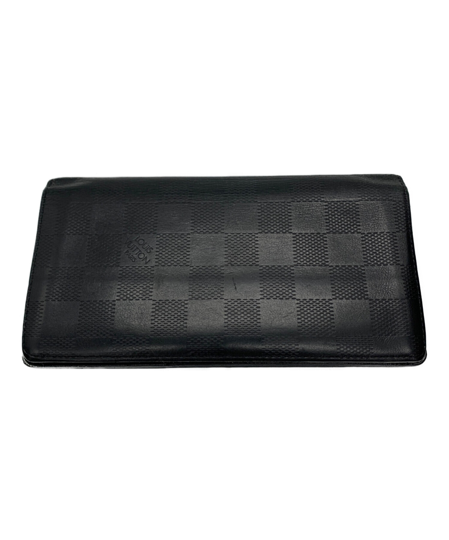 ルイヴィトン ポルトフォイユ ブラザ ダミエ アンフィニ ブラック箱・付属品あり 中古・古着通販】LOUIS VUITTON (ルイ ヴィトン) ダミエ・アンフィニ