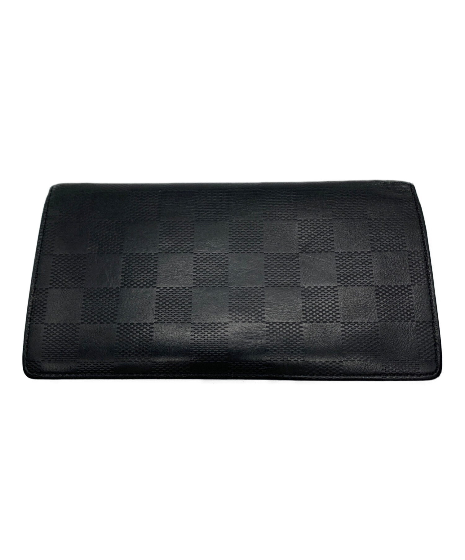 Louis Vuitton ダミエアンフィニ　ポルトフォイユ・プラザ　直営店購入 中古・古着通販】LOUIS VUITTON (ルイ ヴィトン) ダミエ・アンフィニ