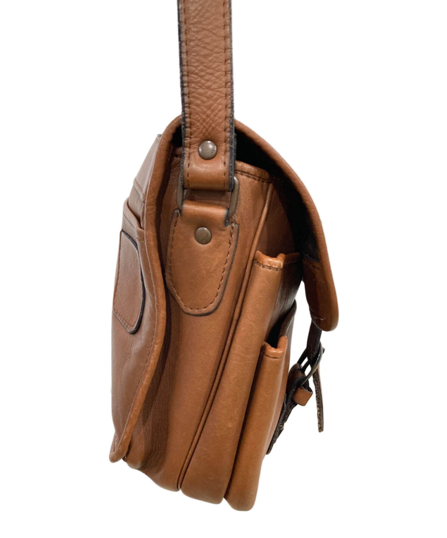 PORTER ポーター ショルダーバッグ - 茶系 【古着】【中古】 中古・古着通販】PORTER (ポーター) ショルダーバッグ バロン ブラウン