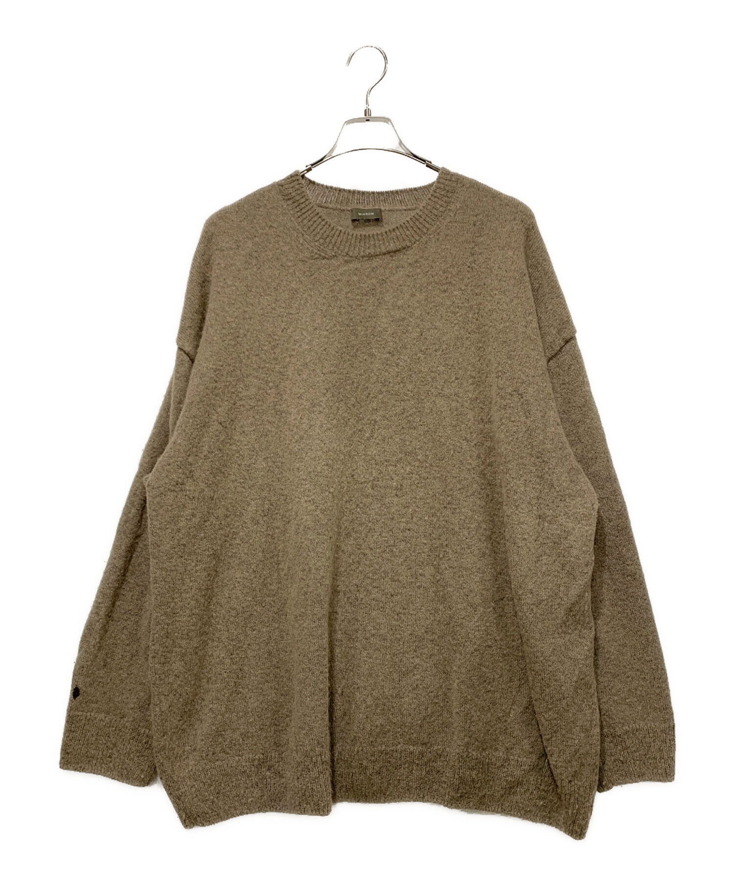 中古・古着通販】wirrow (ウィロウ) Alpaca wool wide knit pullover