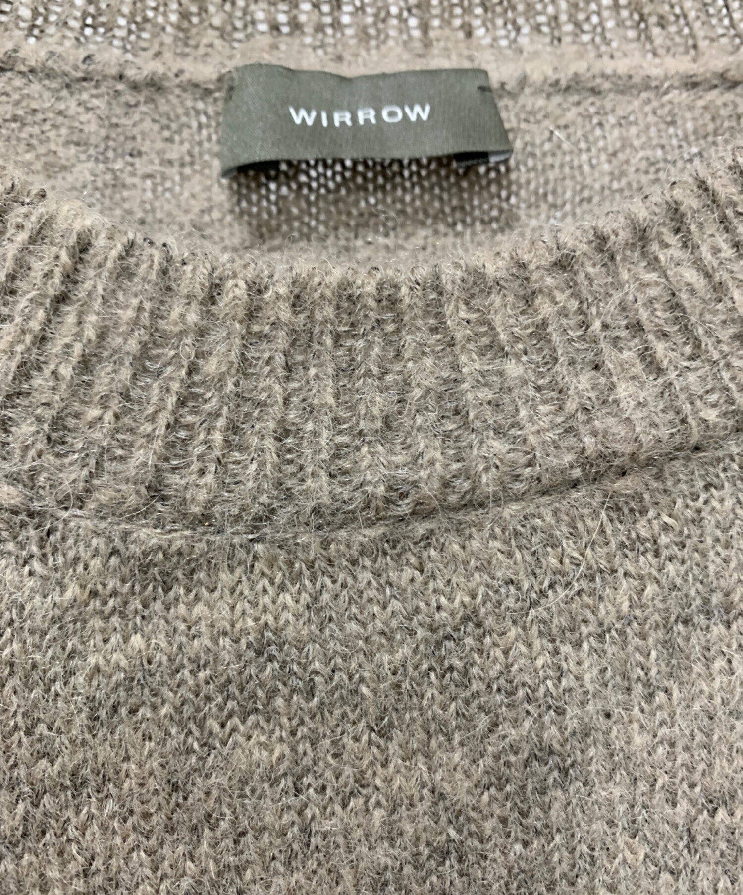中古・古着通販】wirrow (ウィロウ) Alpaca wool wide knit pullover