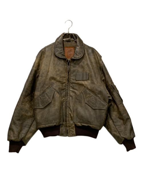 GOLDEN BEAR ヴィンテージレザーブルゾン 中古・古着通販】Golden Bear (ゴールデンベア) A-2レザージャケット