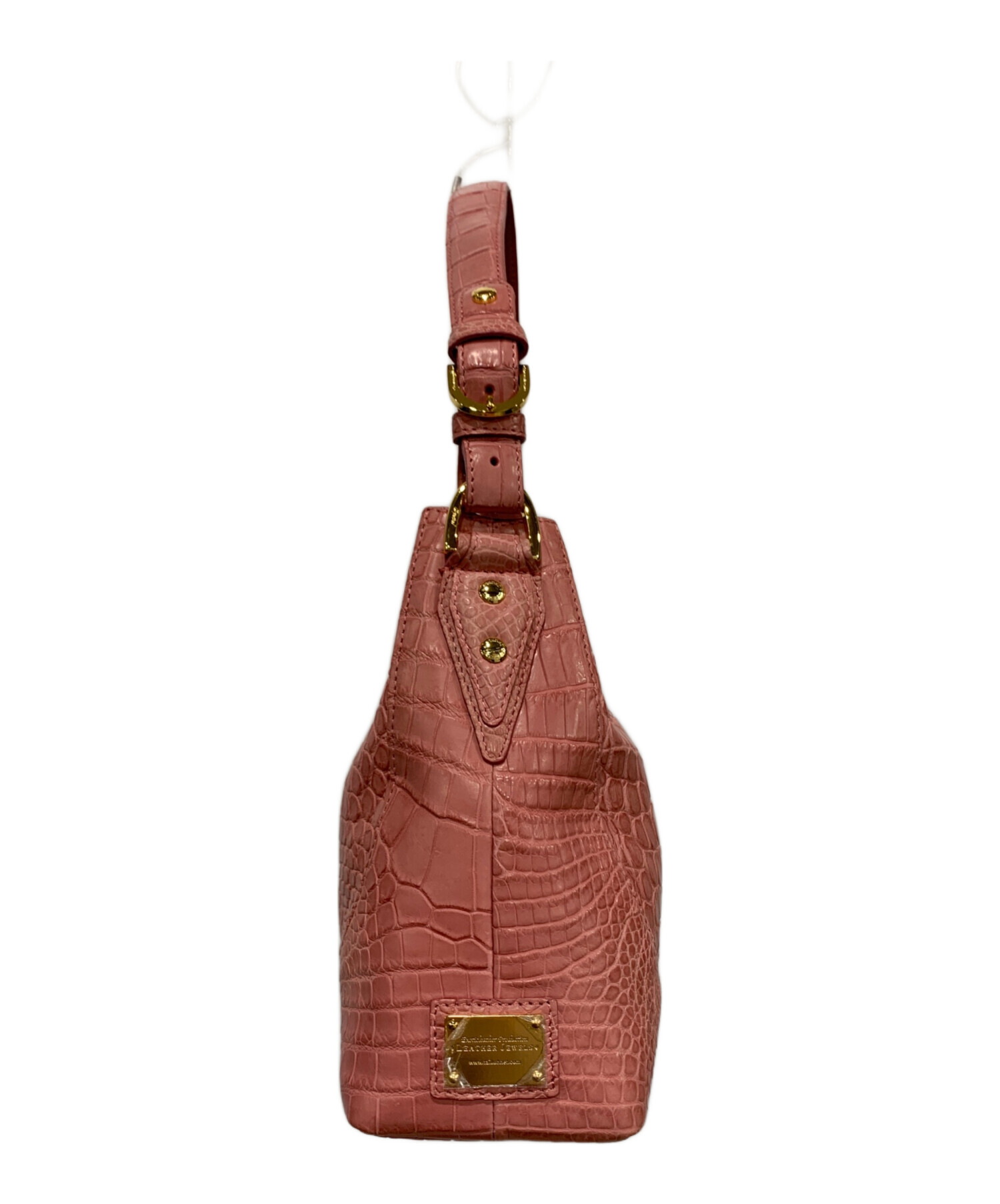 極美品 Crystal Reptiles パーティーバッグ ハンドバッグ 本革製 中古・古着通販】LEATHER JEWELS BY Crystal Reptiles (レザー
