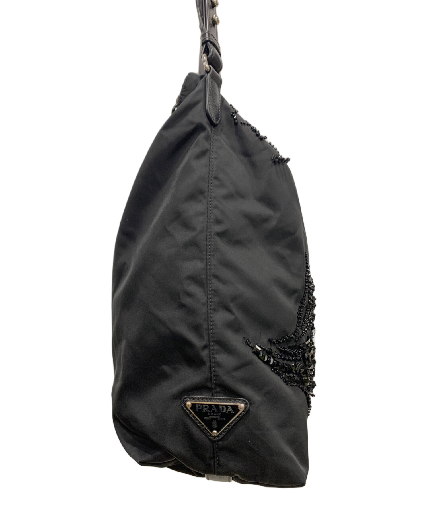 中古・古着通販】PRADA (プラダ) PRADA 2WAYハンドバッグ ブラック 