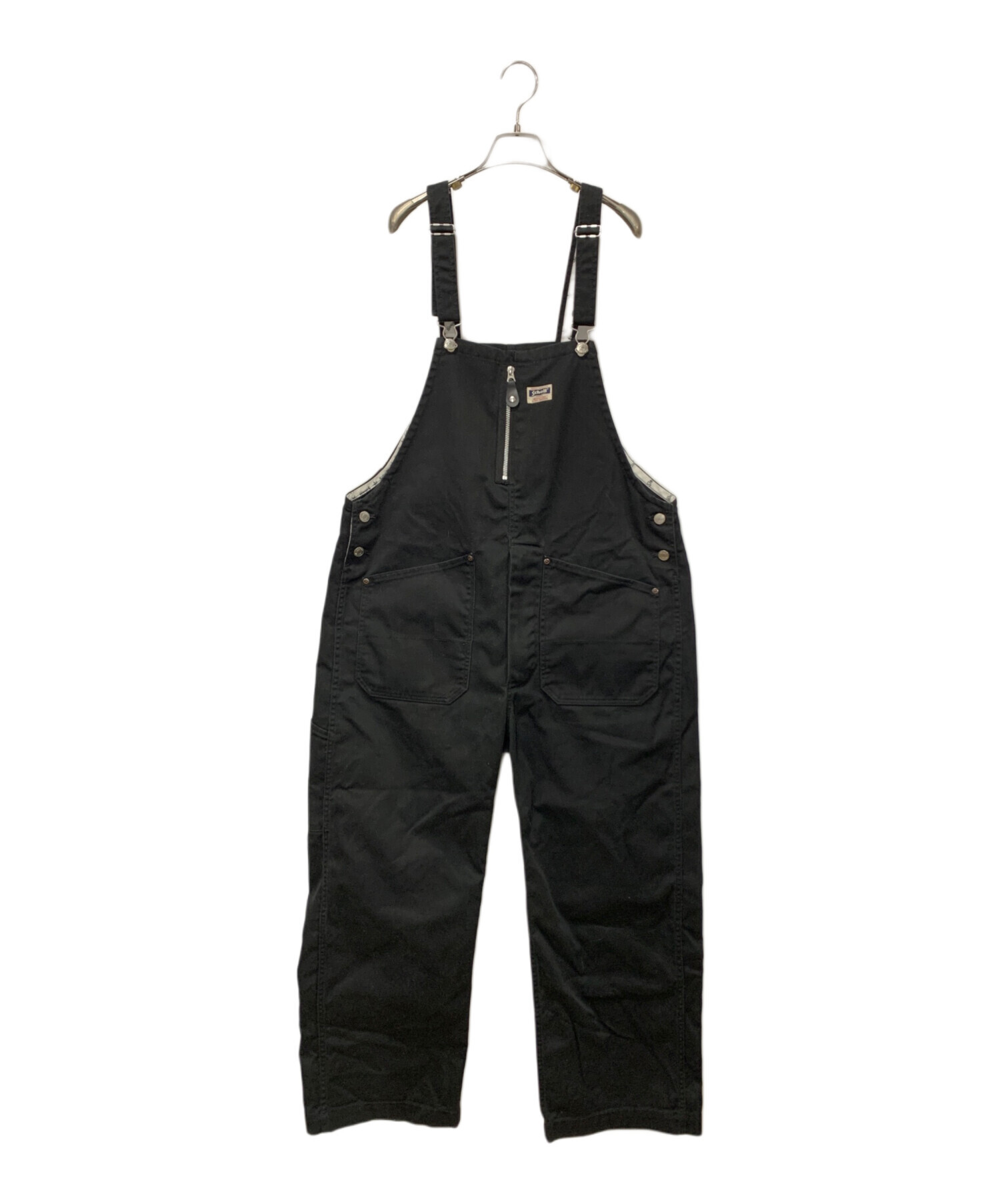 中古・古着通販】Schott (ショット) TCオーバーオール ブラック サイズ