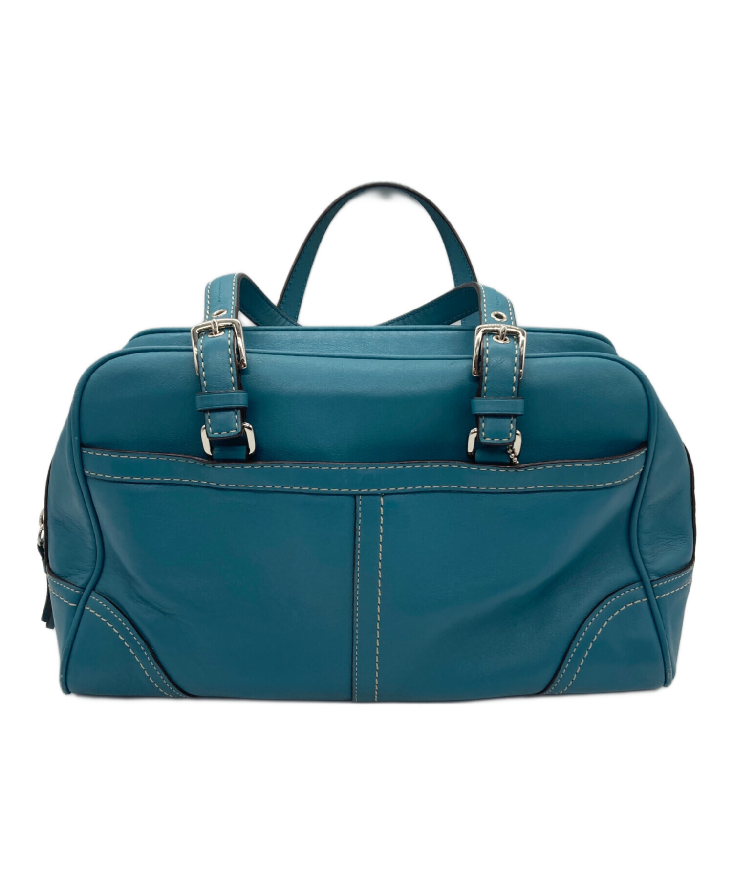 中古・古着通販】COACH (コーチ) ハンドバッグ スカイブルー｜ブランド 