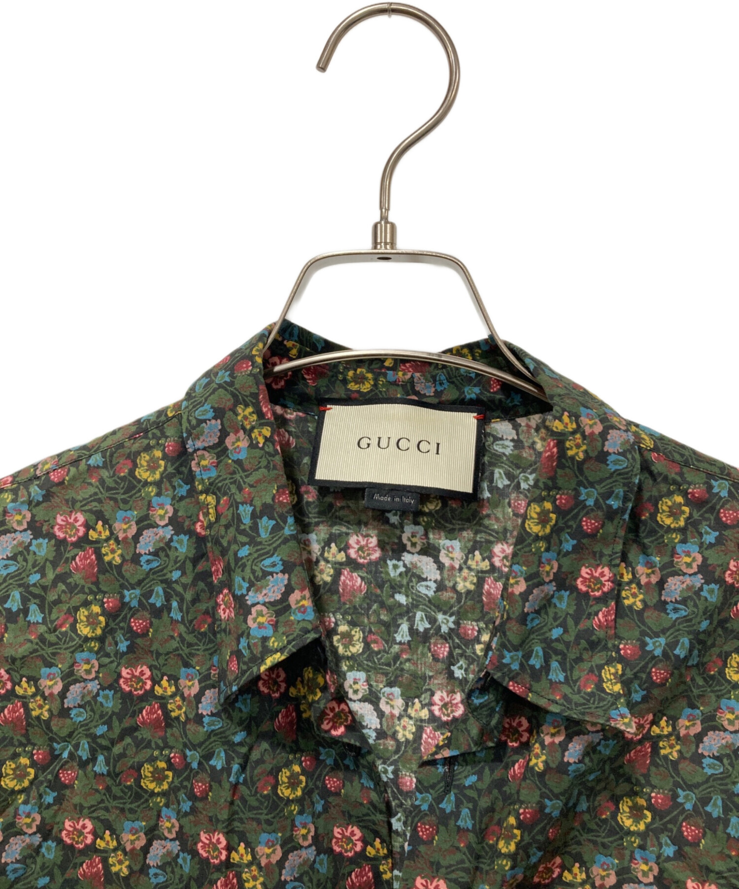 中古・古着通販】GUCCI (グッチ) 長袖シャツ グリーン サイズ:40