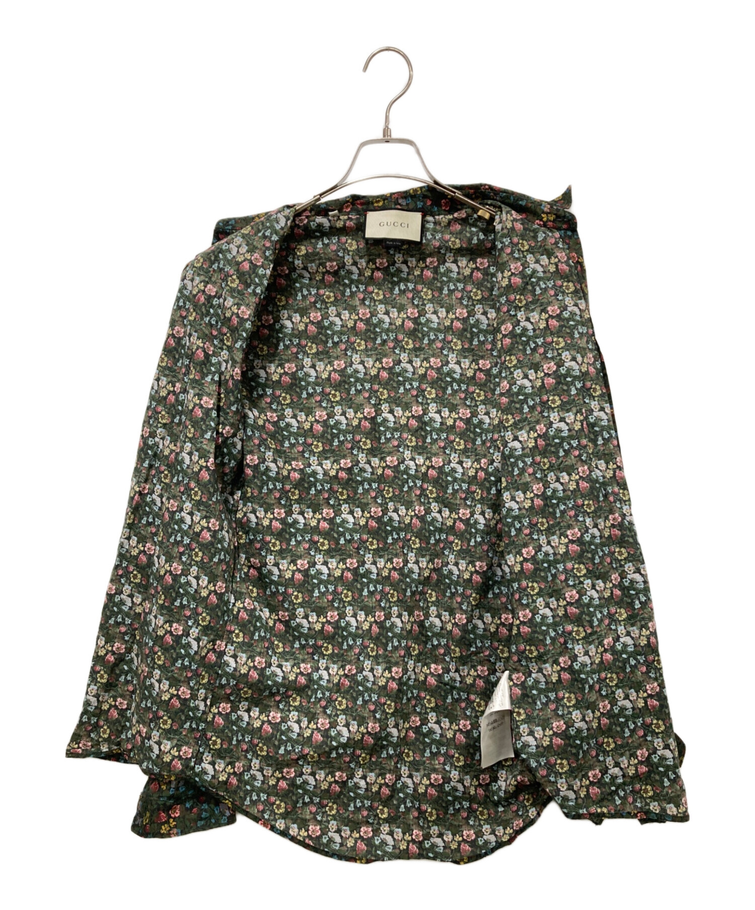 中古・古着通販】GUCCI (グッチ) 長袖シャツ グリーン サイズ:40