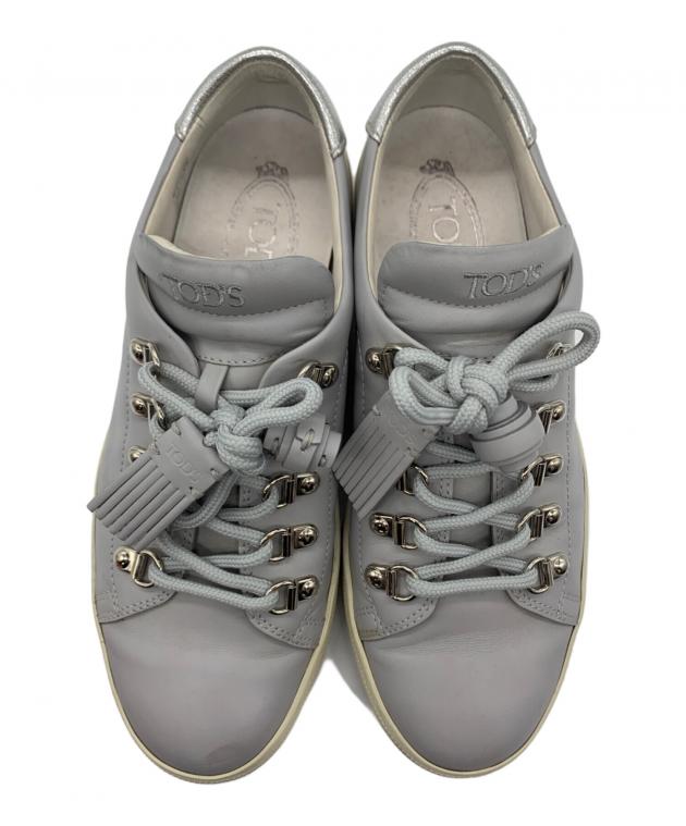 中古・古着通販】TOD'S (トッズ) タッセルスニーカー グレー サイズ:38