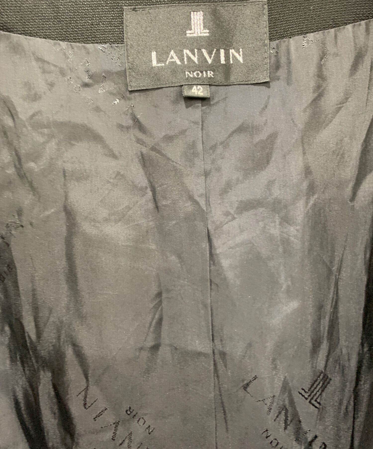 中古・古着通販】LANVIN NOIR (ランバン ノワール) 長袖ワンピース