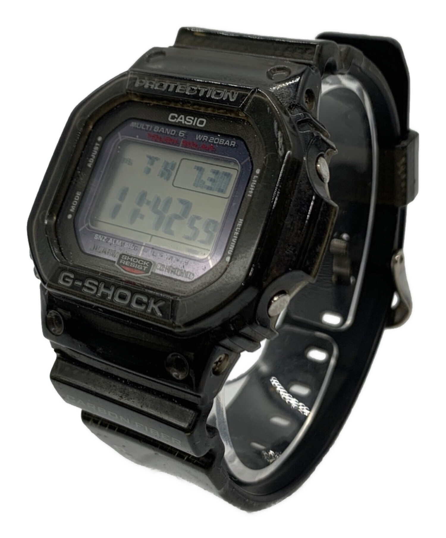 カシオジーショック オリジン タフソーラー デジタル 腕時計 ラバーベルト 黒 中古・古着通販】CASIO (カシオ) G-SHOCK ラバーベルト ブラック