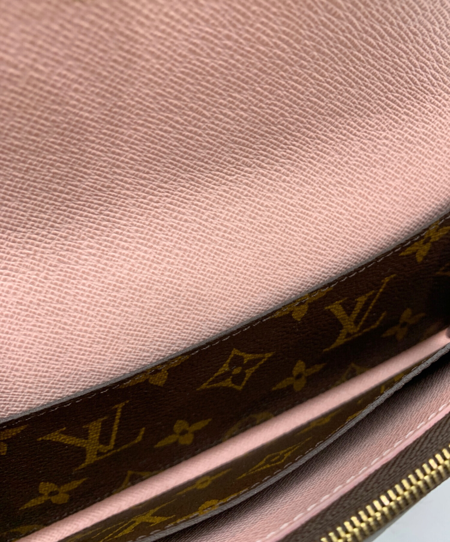 Louis Vuitton モノグラム ポルトフォイユエミリー ピンク 美品 中古・古着通販】LOUIS VUITTON (ルイ ヴィトン) モノグラム