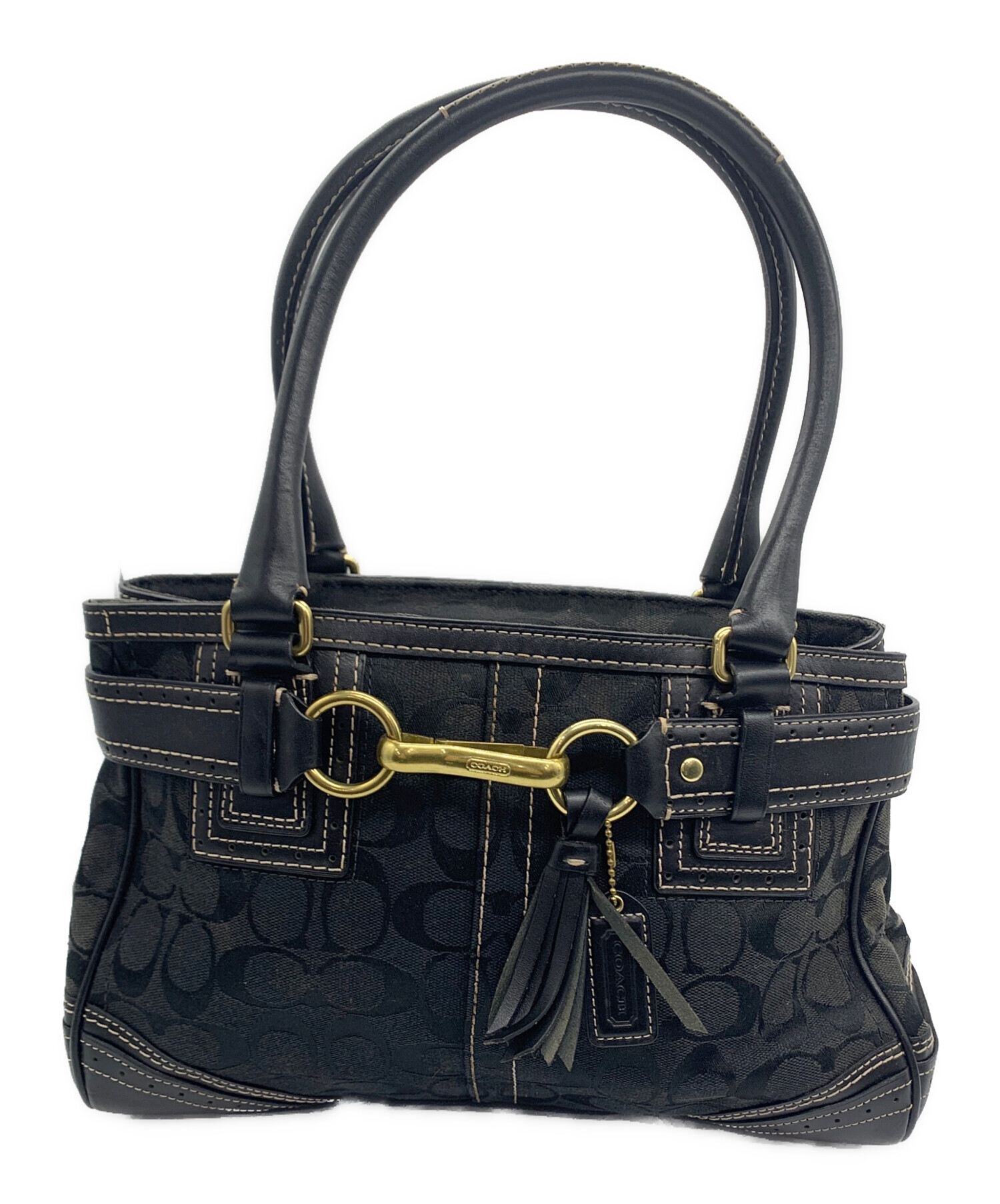 中古・古着通販】COACH (コーチ) トートバッグ ブラック｜ブランド