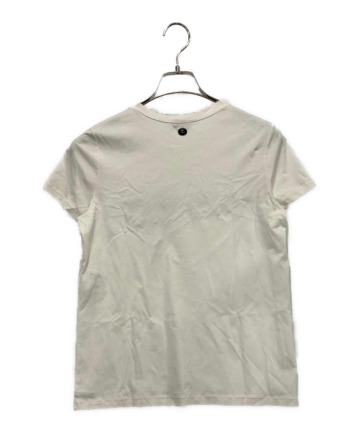中古・古着通販】CHANEL (シャネル) Tシャツ ホワイト サイズ:SIZE 36