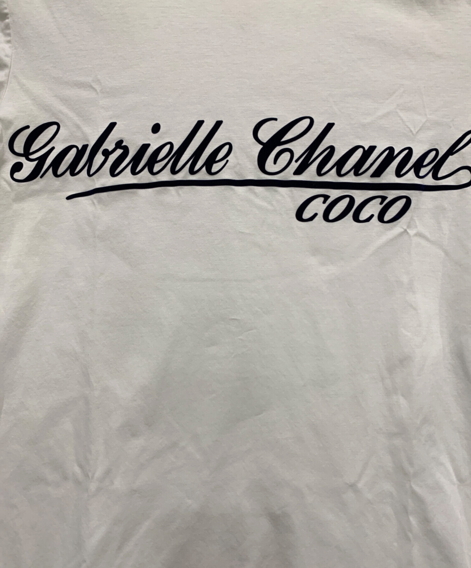 中古・古着通販】CHANEL (シャネル) Tシャツ ホワイト サイズ:SIZE 36