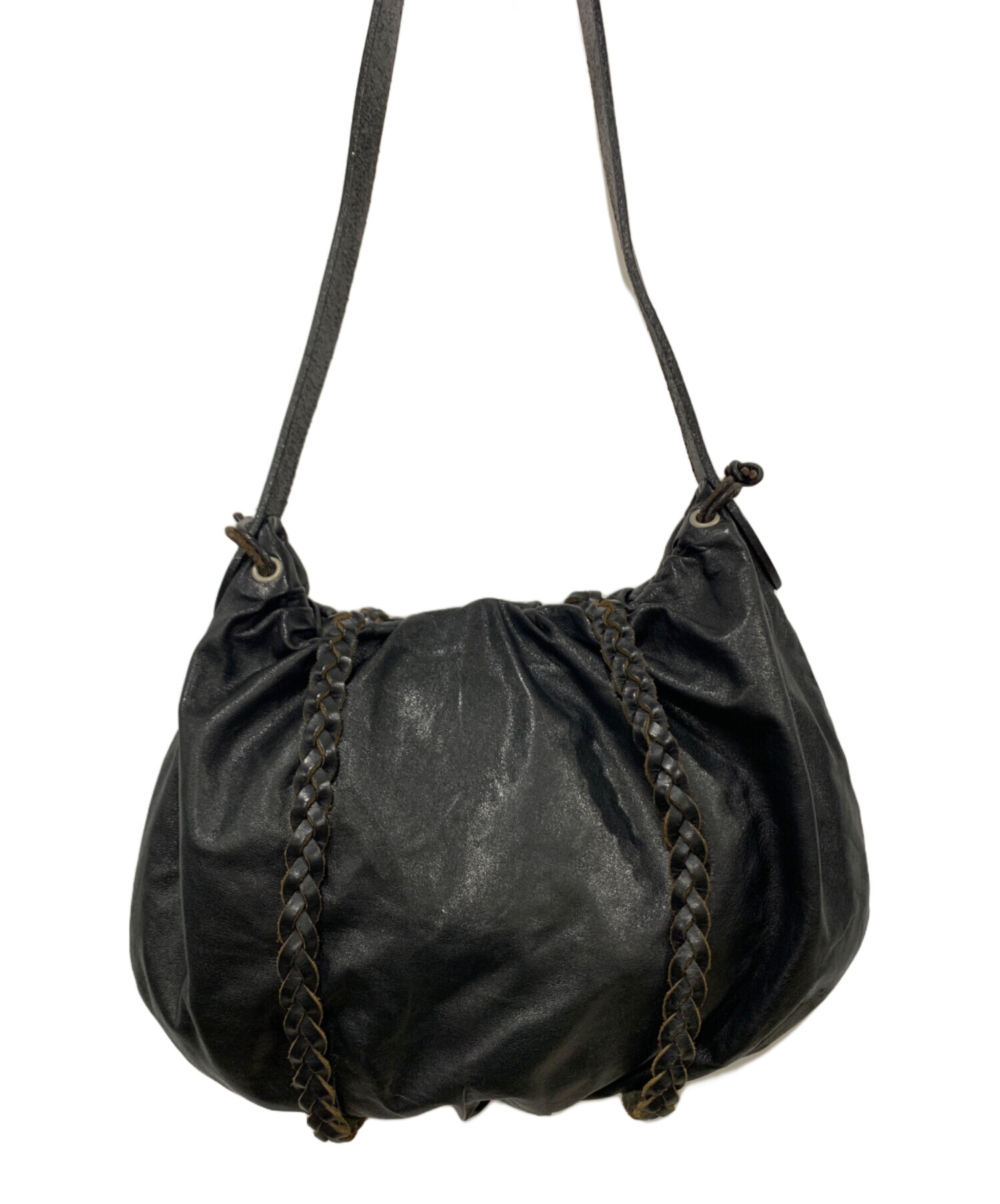 中古・古着通販】YOHJI YAMAMOTO (ヨウジヤマモト) レザーショルダー 