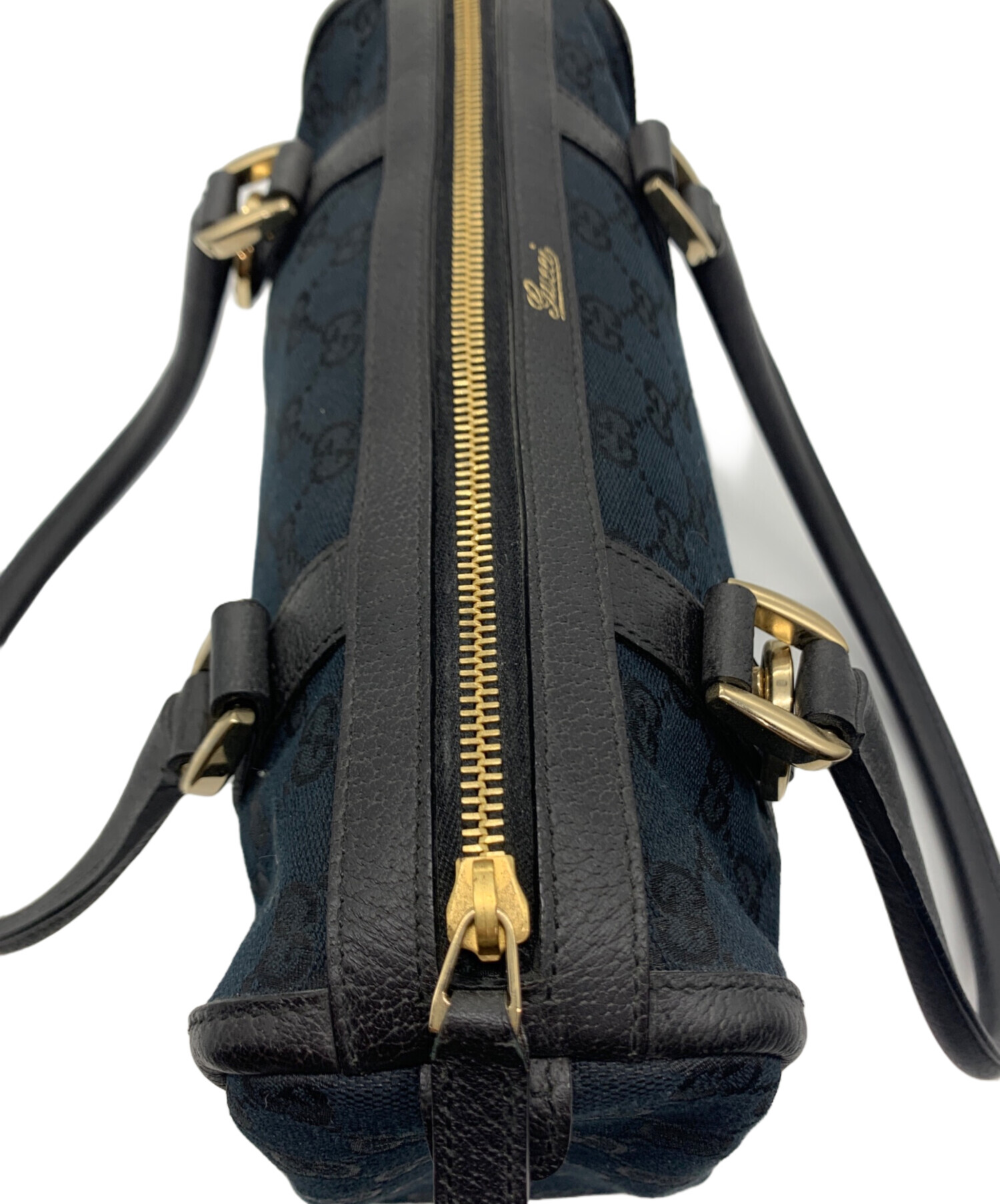 中古・古着通販】GUCCI (グッチ) ミニボストンバッグ ブラック
