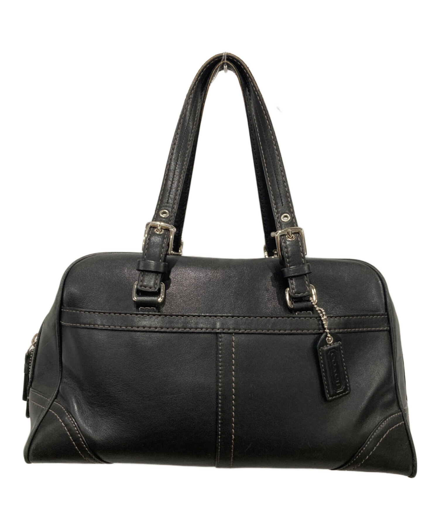 中古・古着通販】COACH (コーチ) COACH ミニボストンバッグ ブラック 