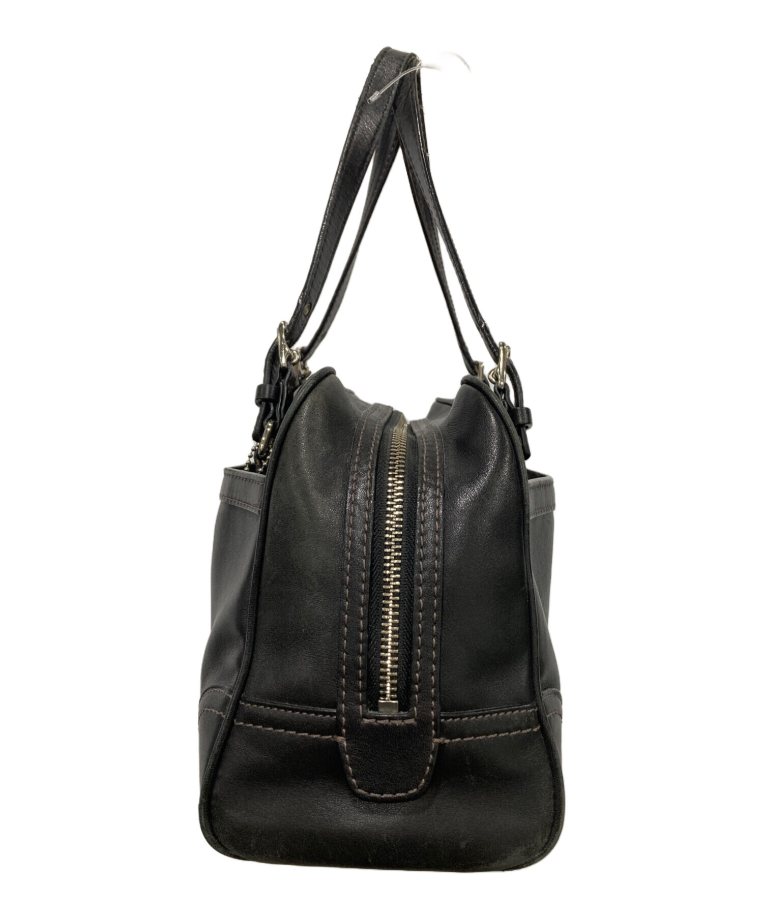 中古・古着通販】COACH (コーチ) COACH ミニボストンバッグ ブラック 
