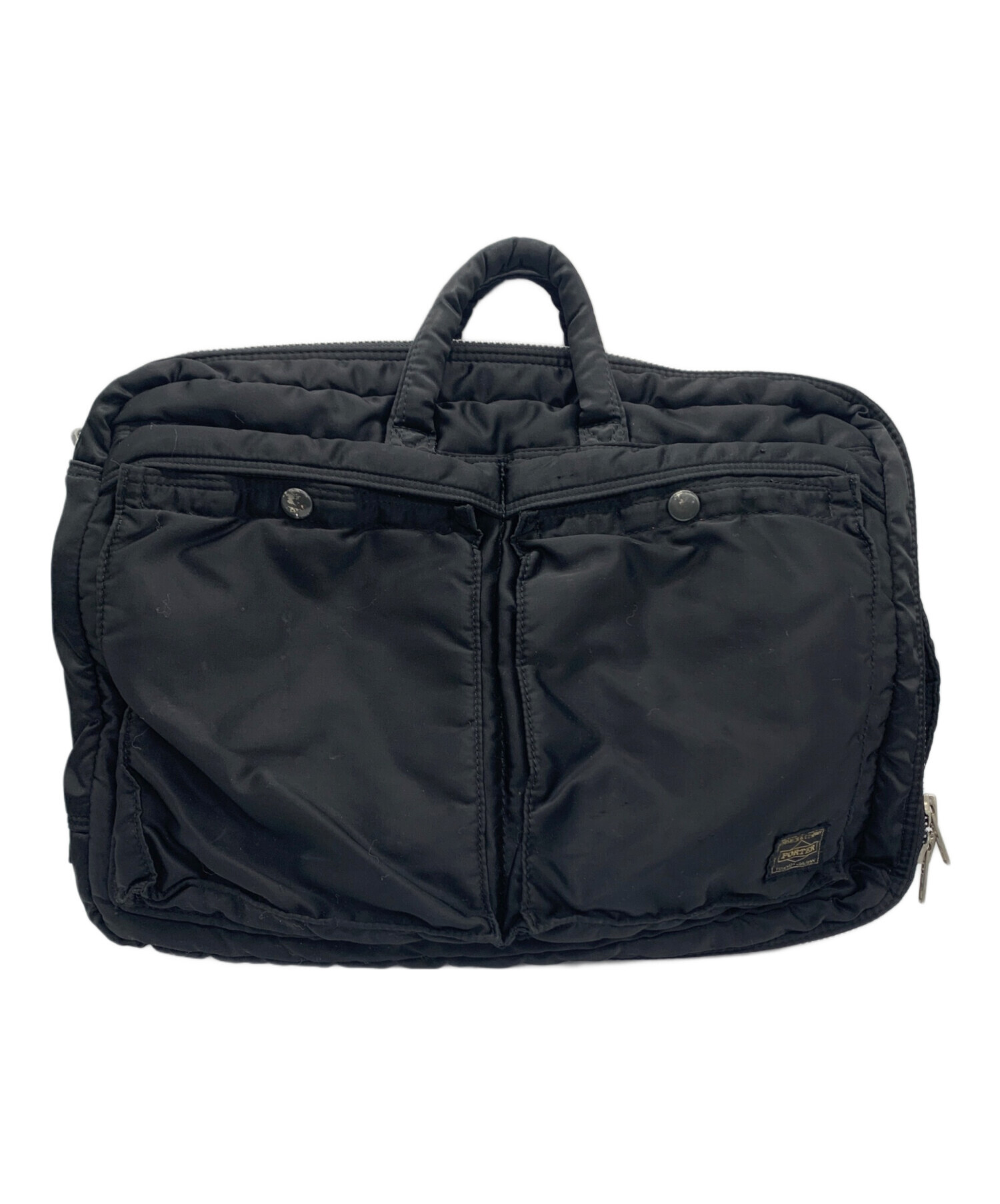 タグ付き 未使用  x PORTER 3WAY ブリーフケース 中古・古着通販】PORTER (ポーター) 3WAYブリーフケース ブラック