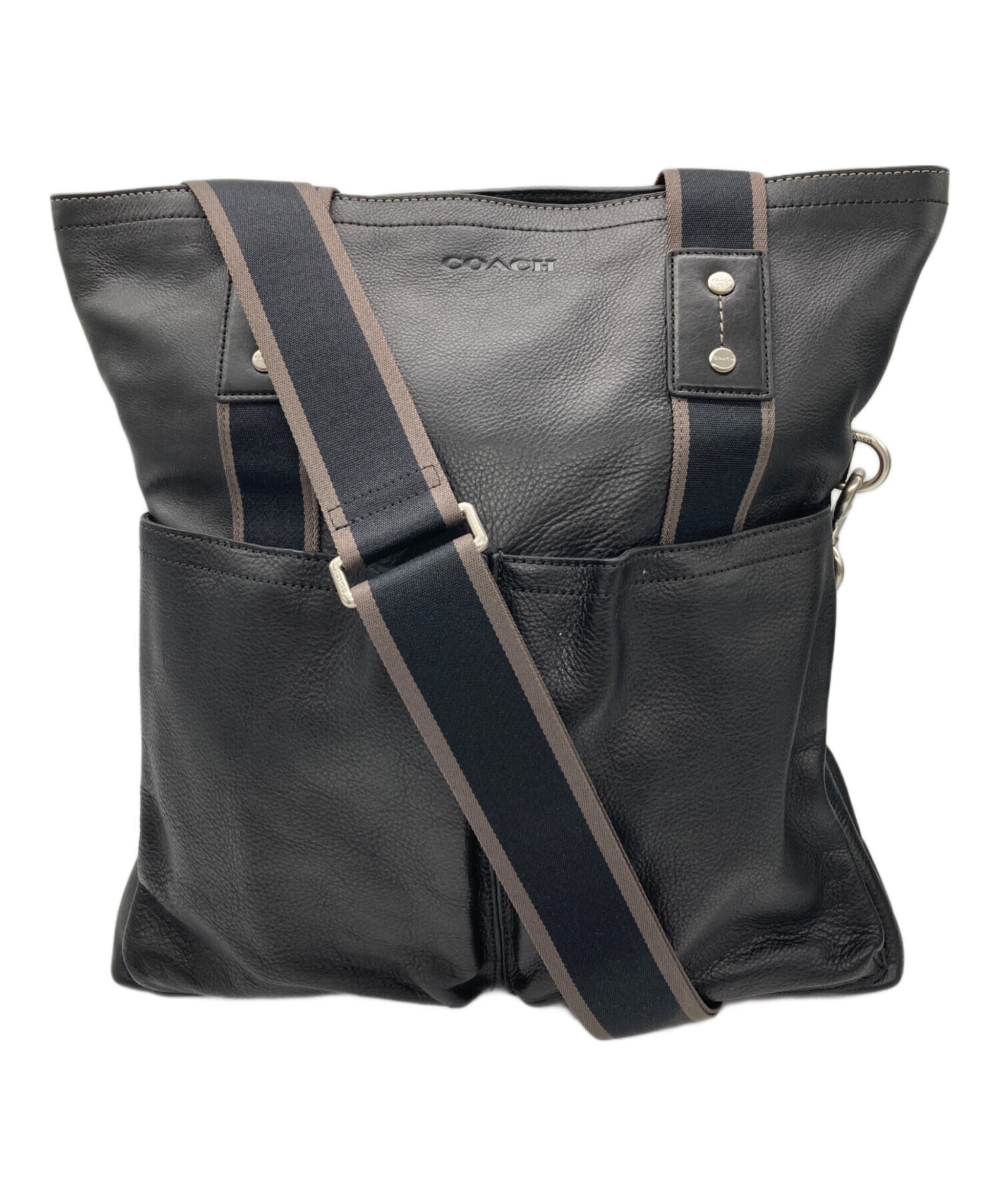 中古・古着通販】COACH (コーチ) 2WAYバッグ ブラック｜ブランド・古着