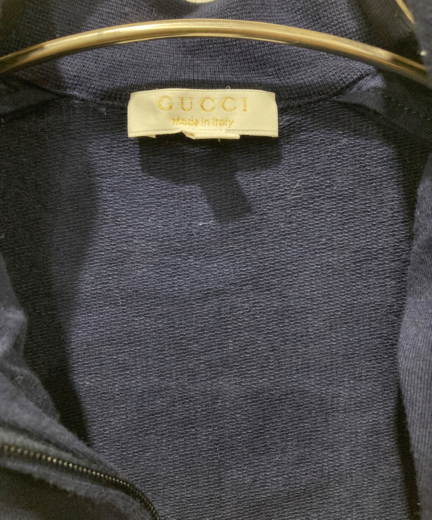 中古・古着通販】GUCCI (グッチ) ジップアップジャケット ネイビー
