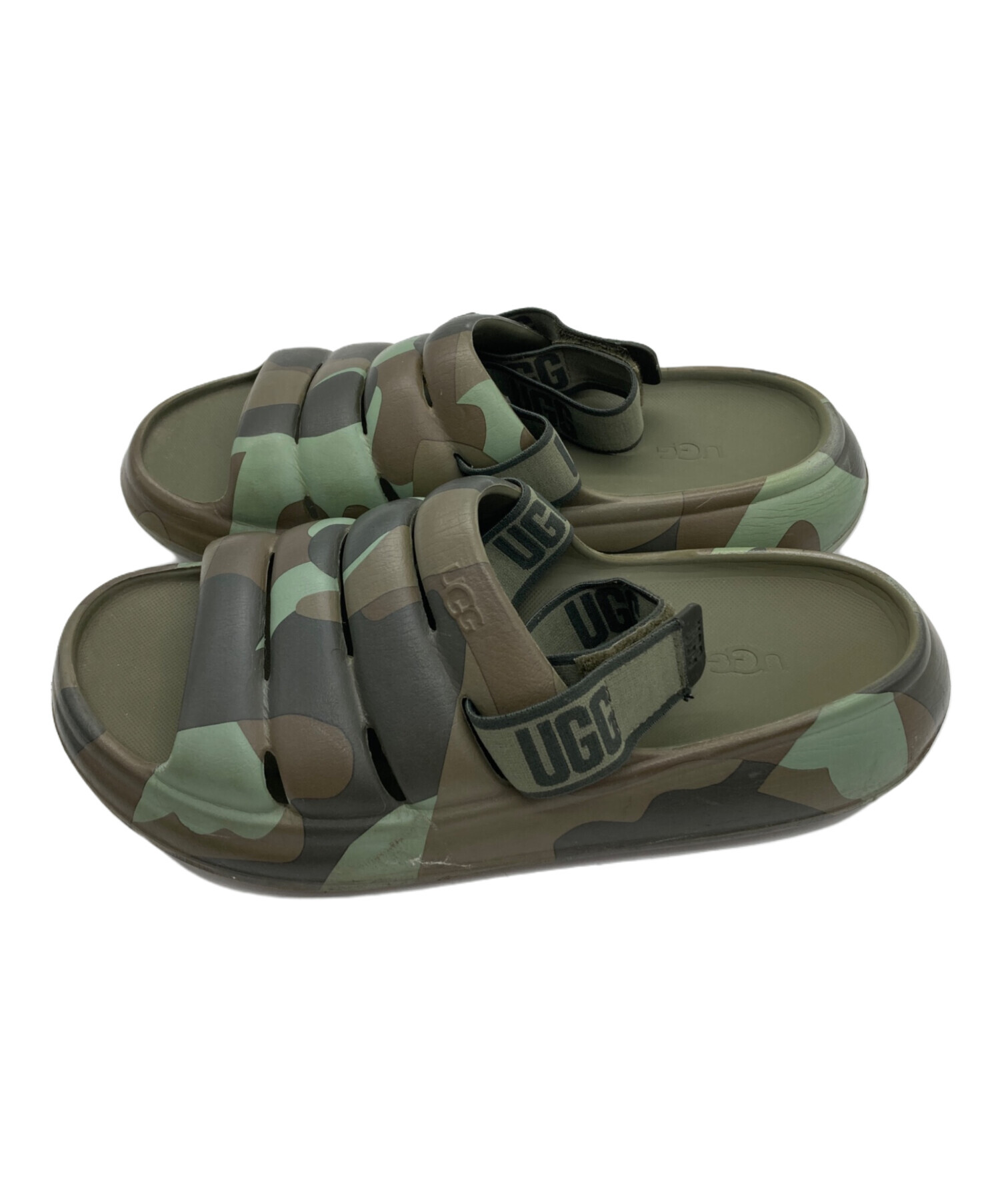 【良品】アグ　UGG カーキ　グリーン スポーツサンダル　カモフラ　箱付き 中古・古着通販】UGG (アグ) サンダル グリーン サイズ:SIZE FREE
