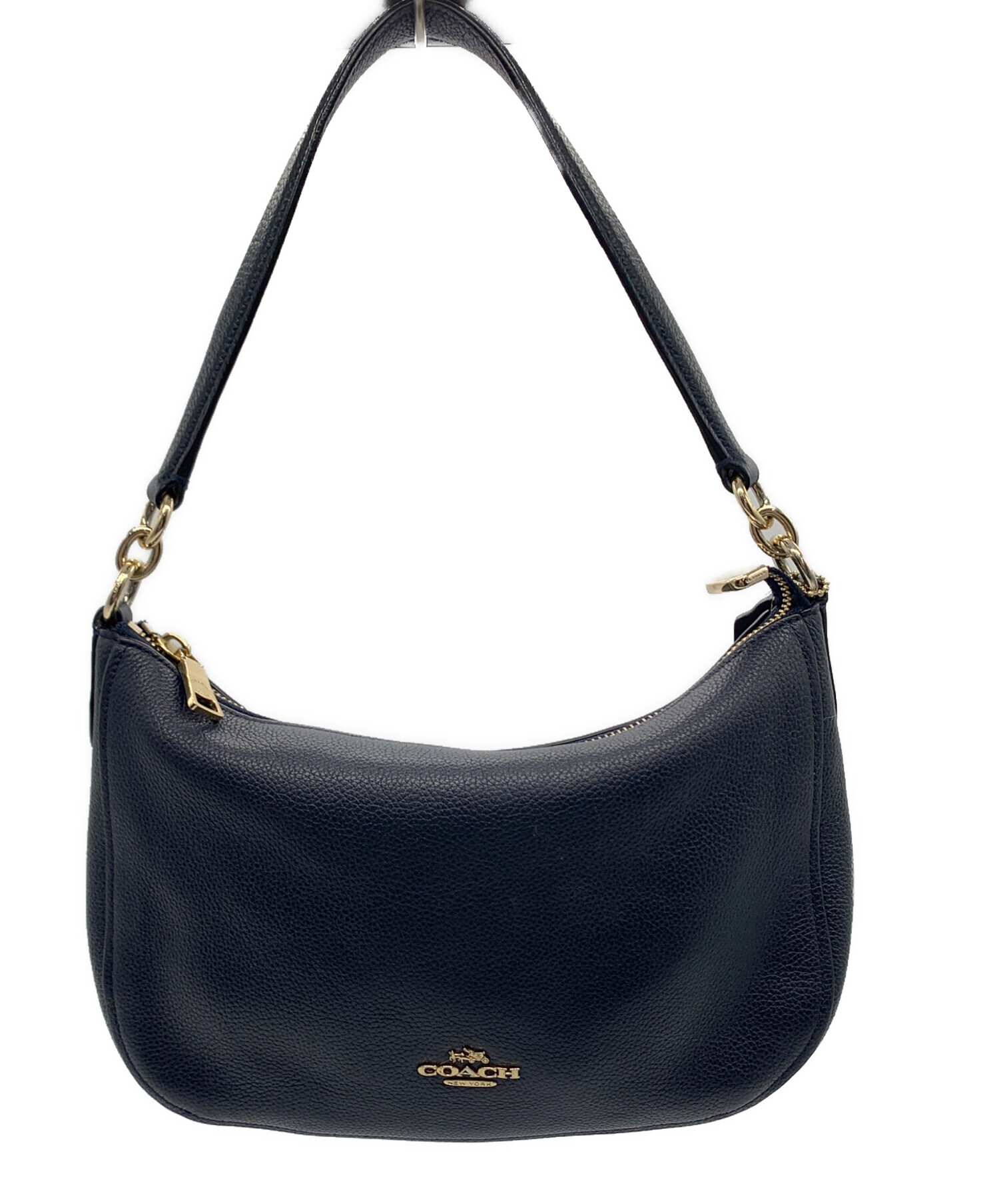 中古・古着通販】COACH (コーチ) ワンショルダーバッグ ネイビー