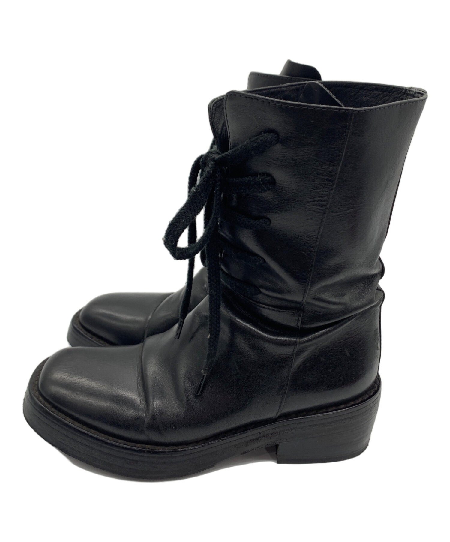 Ann demeulemeester アンドゥムルメステールブラックブーツ未使用 中古・古着通販】ANN DEMEULEMEESTER (アンドゥムルメステール) ブーツ