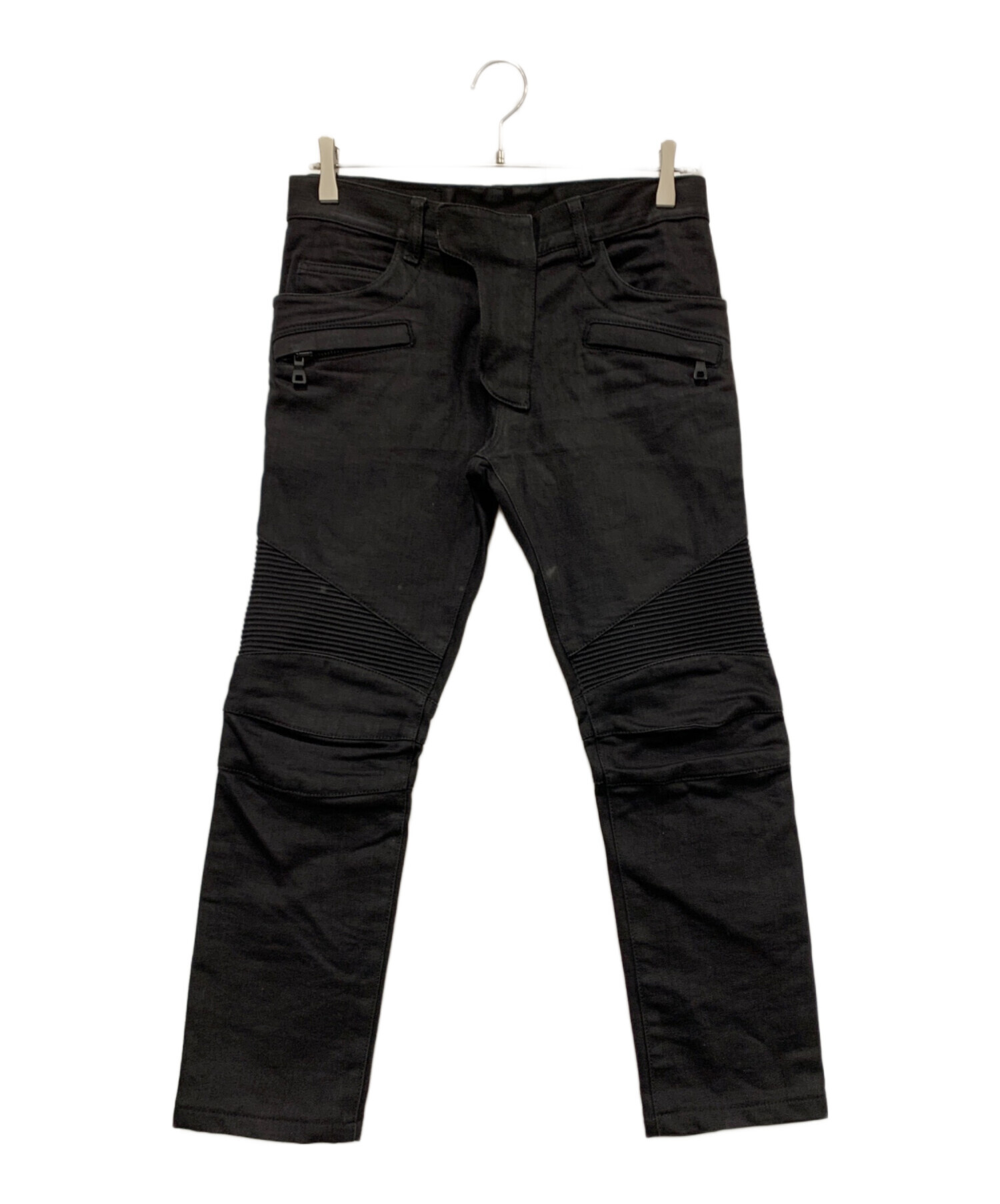 中古・古着通販】BALMAIN (バルマン) バイカーリジットデニムパンツ