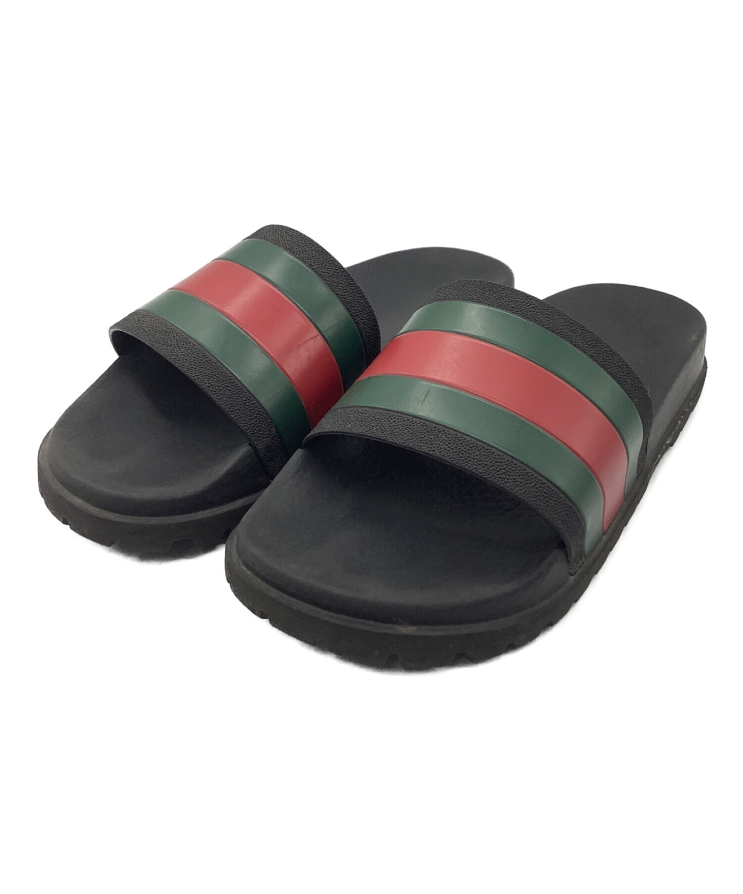 中古・古着通販】GUCCI (グッチ) ラバープールサンダル ブラック 