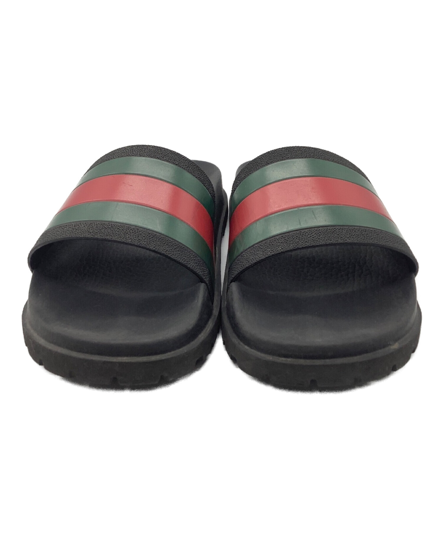 中古・古着通販】GUCCI (グッチ) ラバープールサンダル ブラック