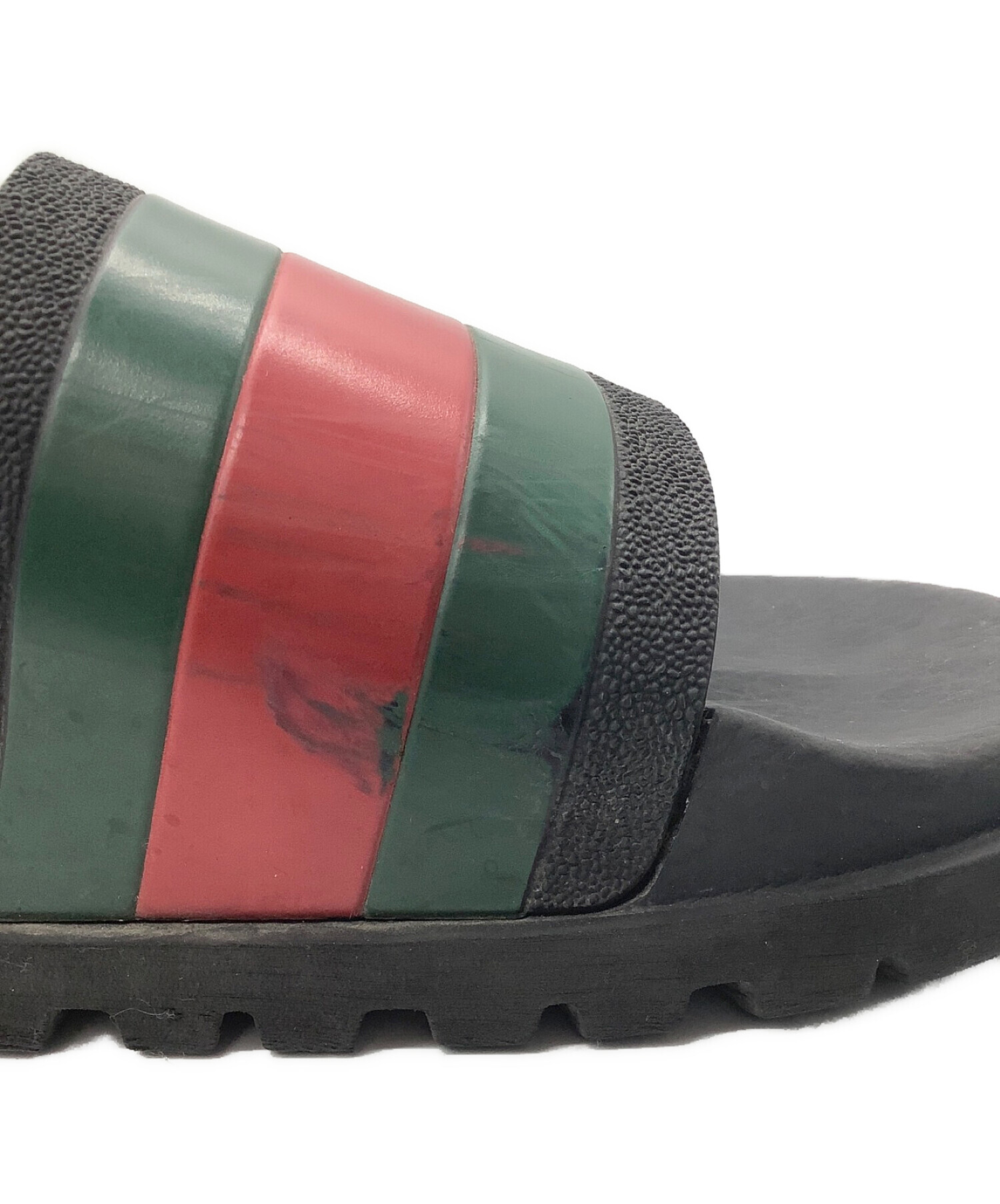 中古・古着通販】GUCCI (グッチ) ラバープールサンダル ブラック