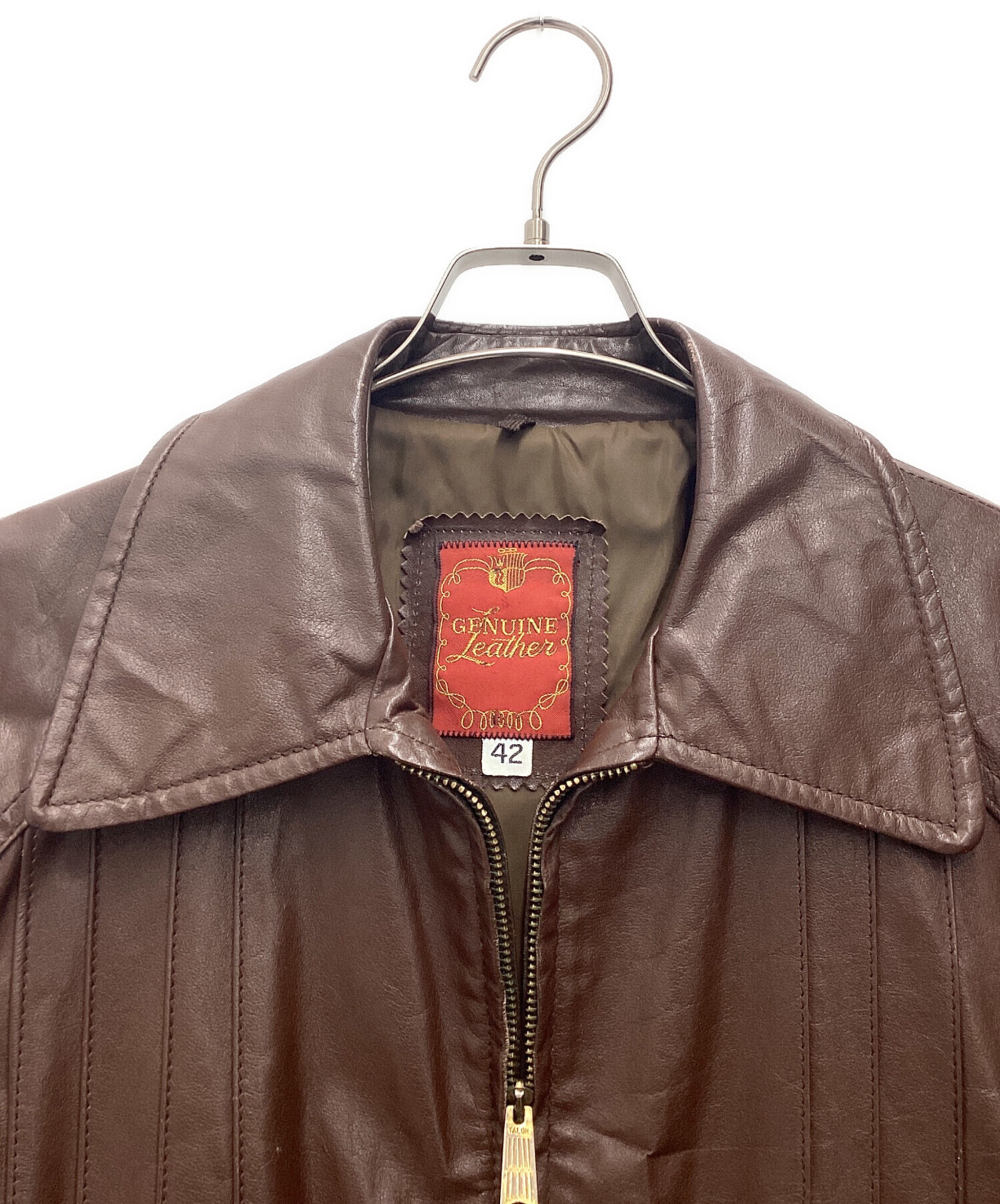 50s 60s CAMPUS ヴィンテージ ジャケット TALON USA製 中古・古着通販】- (-) レザージャケット TALONジップ/デカ五角形/60S