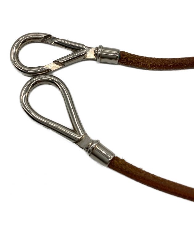 中古・古着通販】HERMES (エルメス) チョーカー シルバー×ブラウン 