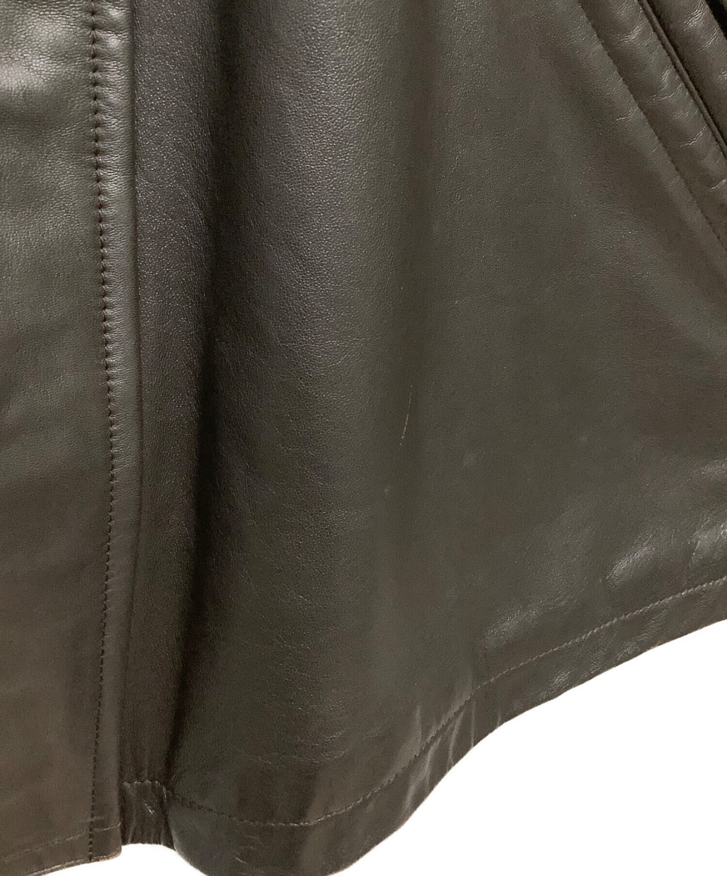 中古・古着通販】PIERRE BALMAIN (ピエール バルマン) レザーコート