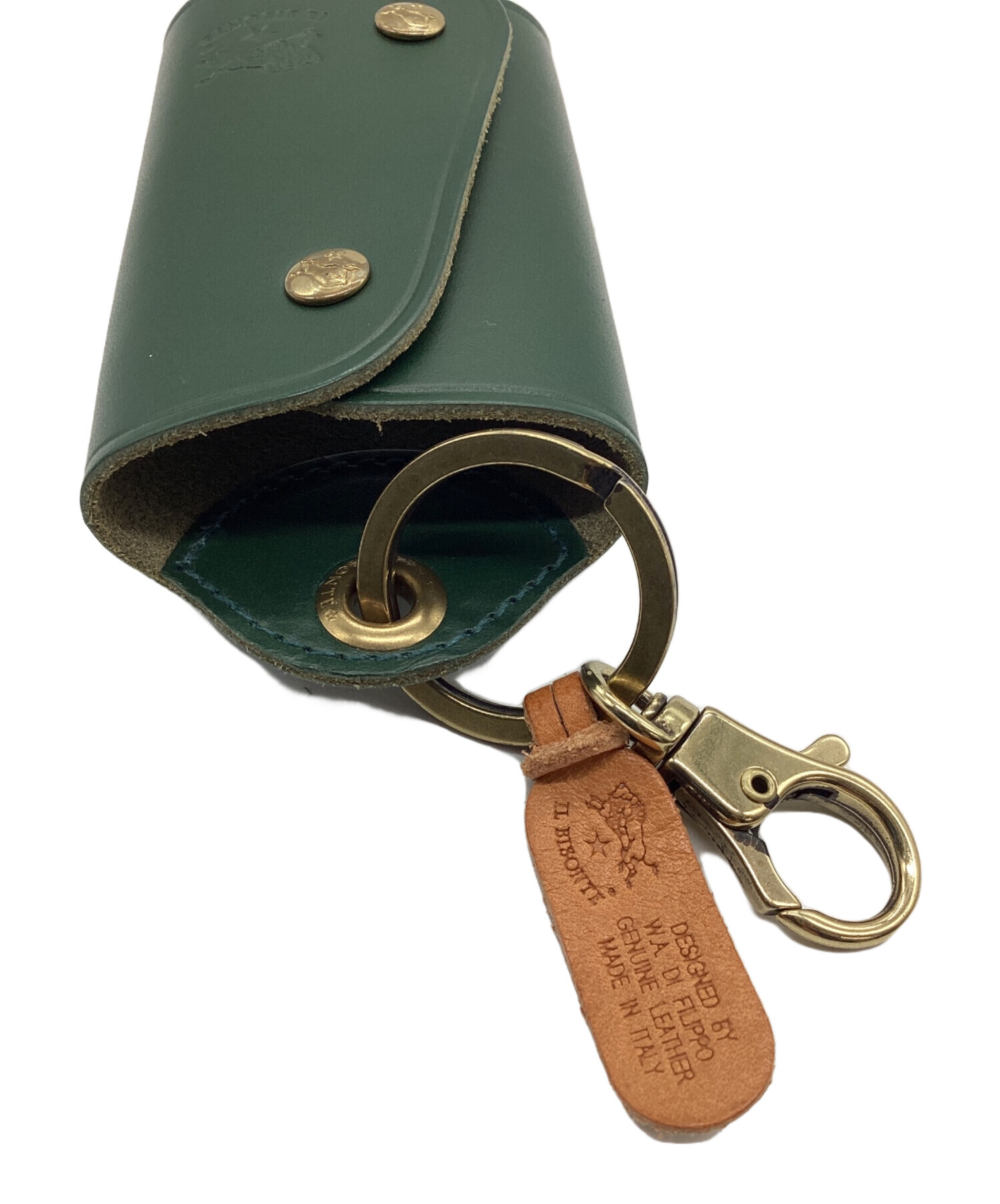 中古・古着通販】IL BISONTE (イル ビゾンテ) キーケース グリーン