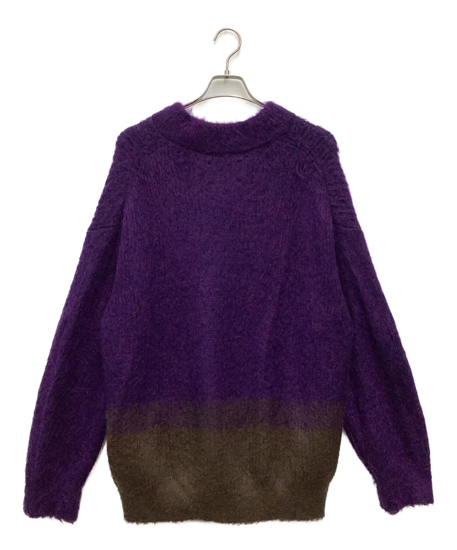 MAISON バイカラーグラデーションシャギープライムオーバーVネック